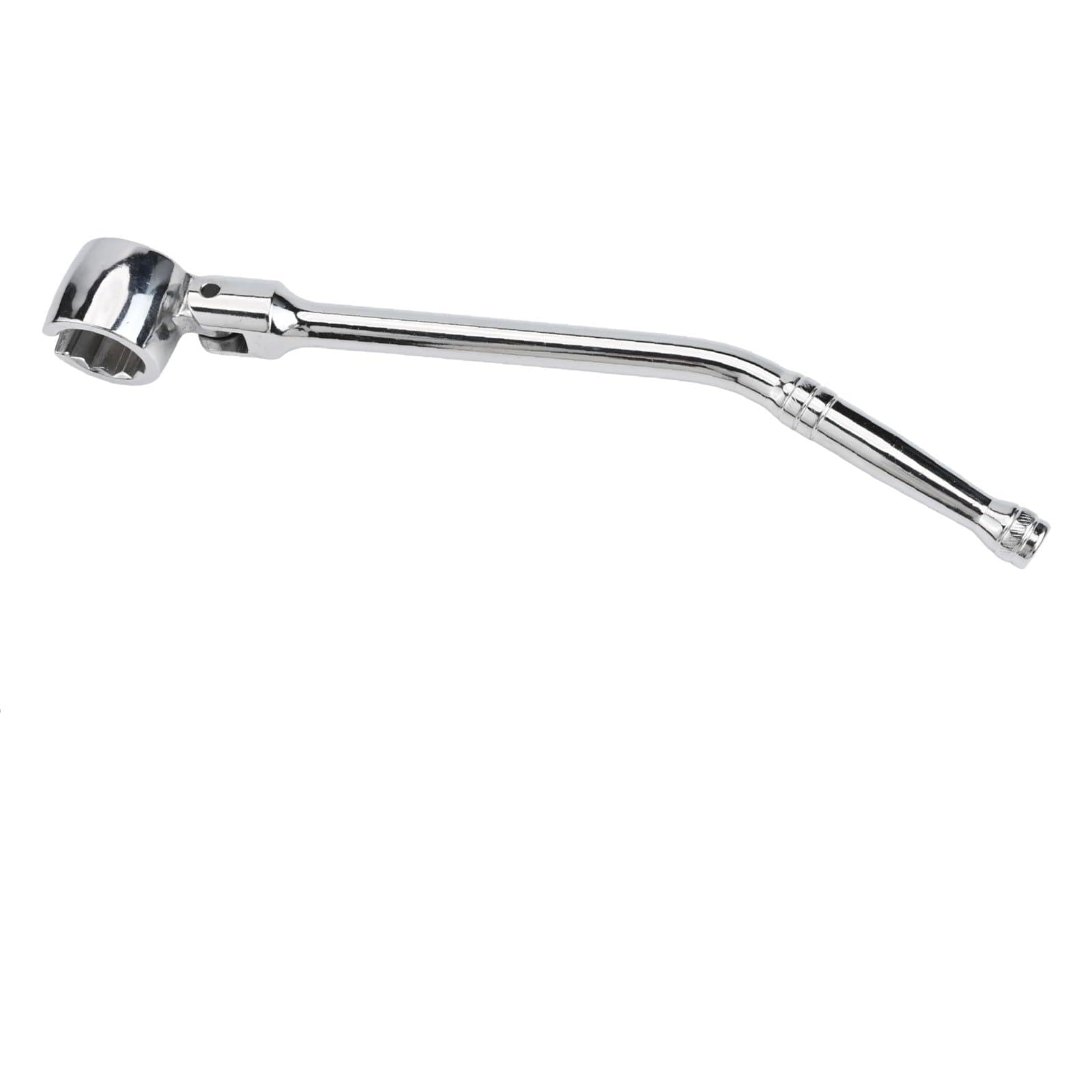 Clé à capteur lambda 22 mm en acier au chrome vanadium orientable à 180° poignée ergonomique outil pour démonter et installer les sondes lambda Argenté