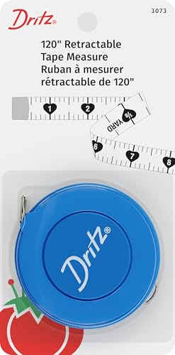 Mètre ruban rétractable Dritz 304,8 cm ruban à mesurer de couturière