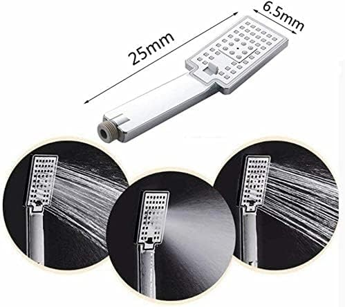 Sistema de Torre de Panel de Ducha de Acero Inoxidable, Cabezal de Ducha con Lluvia LED y Función de Cascada, Conjunto de Grifería de 5 Funciones con Masaje de Lluvia y Jets Corporales - Negro A, Níquel Cepillado B miniatura 7