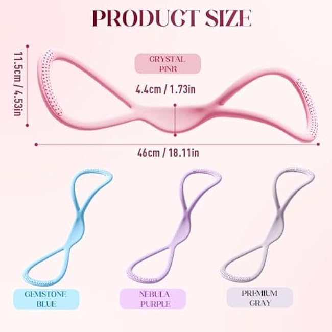 Resistance Bands, Figure 8 Fitness Resistance Band, Exercise Bands with Handles for Working Out, Arm, Back, Chest Expander Strap, Fullbody Yoga Pulling Rope, Stretching Equipment