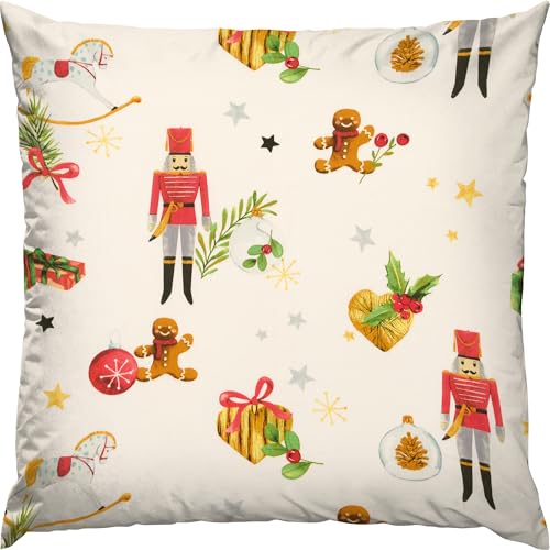 Erwin Müller Kissenbezug, Kissenhülle Edelflanell Nussknacker und...