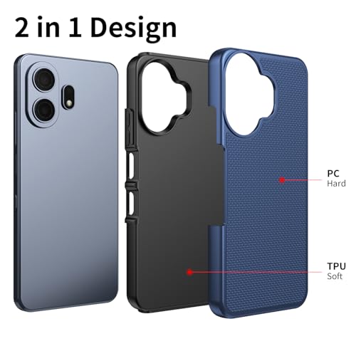 Lozeguyc for TCL NXTPAPER 70 Pro 5G Phone Case with Screen Protector Blue by Lozeguyc - Used condition - Image 6