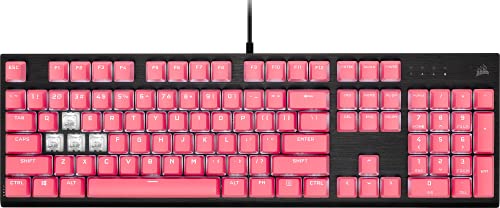 PBT Double-Shot Pro Keycap Mod Kit - Copritasti in PBT a doppio colpo - Rosa canaglia - Riga inferiore standard - Superficie ruvida - Pareti spesse 1,5 mm - Ammortizzatore O-Ring, fila - Tastiera gaming - Immagine 7