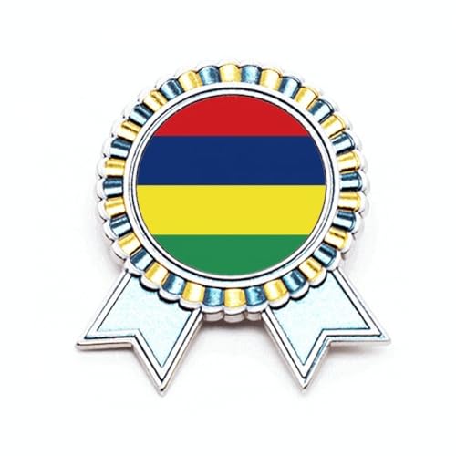 Médaille de l'Afrique Ile Maurice broche en métal aux finitions premium