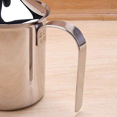 Manual Stainless Whipped Cream Dispenser - Stainless Steel Handheld DIY Whipped Cream Dispenser - Perfect Cream Whipper Maker for Gift,Lid - Thumbnail 2
