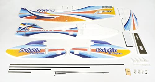 Radio control RC Dolphin de ala EPP flexible: avión Lento Flyer de 580mm para armar sin prisa 7