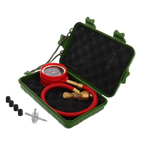 HEALEEP 1set Misuratore Di Pressione Pneumatici Meccanico Per Auto e Camion Manometro Di Precisione Per Monitoraggio Pressione Pneumatici e Accessori Per Modifiche Offroad