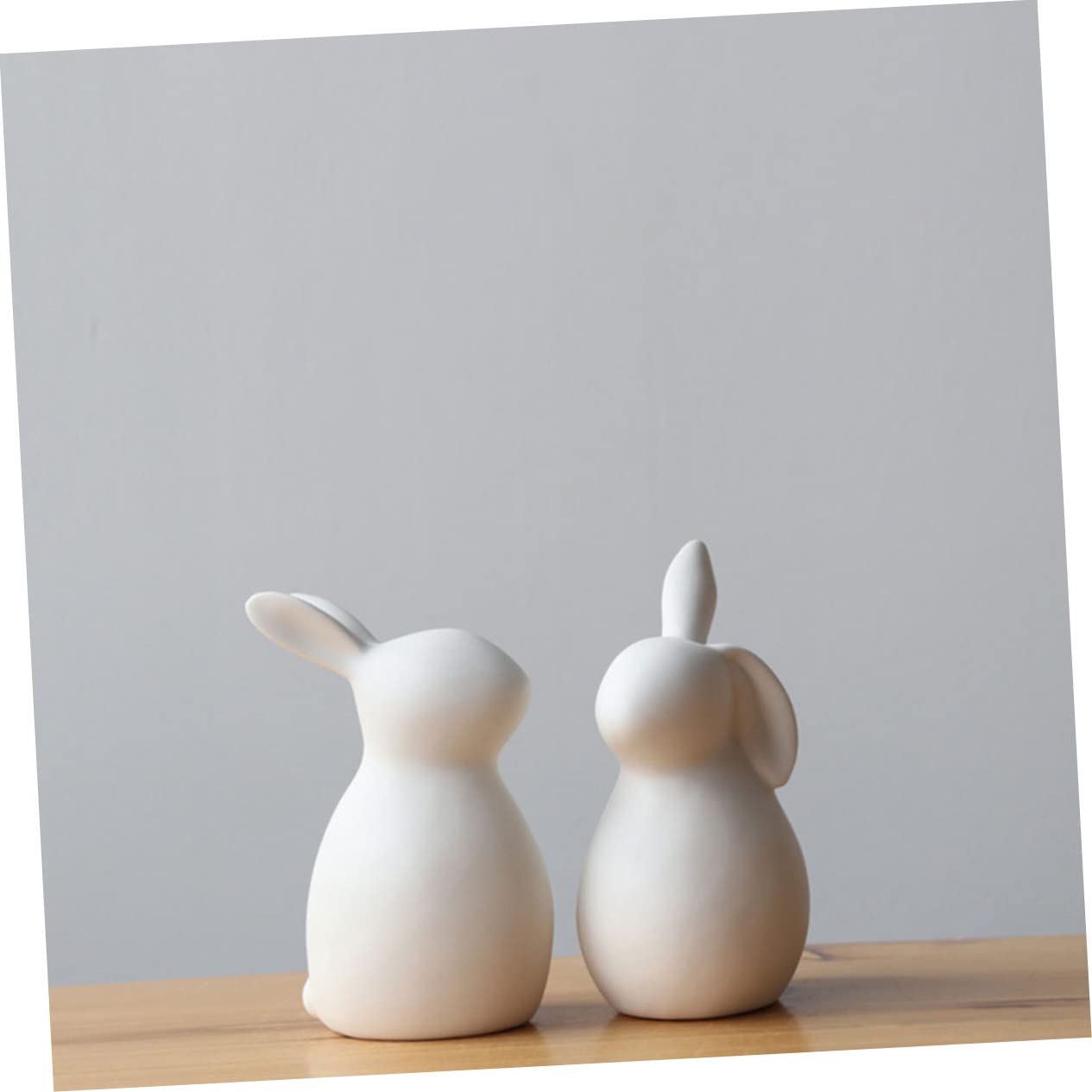 Cabilock Set Di Statuette Di Coniglietti Statuette in Ceramica Ornamenti in Miniatura Di Conigli Decorazioni Per La Casa Da Tavolo