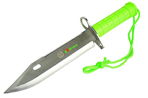 Lastworld 13" Zomb-War Stainless Steel Bayonet w/Sheath Fire Starter Fishing Survival Kit