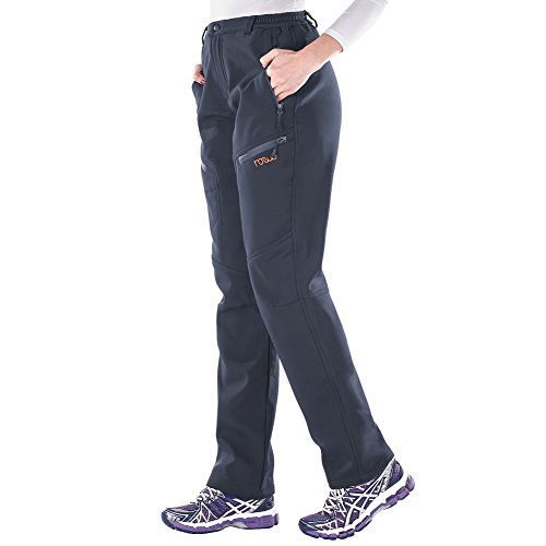 Nonwe Women's Outdoor Water-Resistant Warmth Fleece Lined Climbing Ski Snow Pants