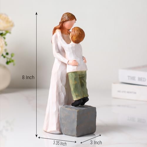 Figurilla Madre y Hijo en Resina 8 Pulgadas miniatura 3