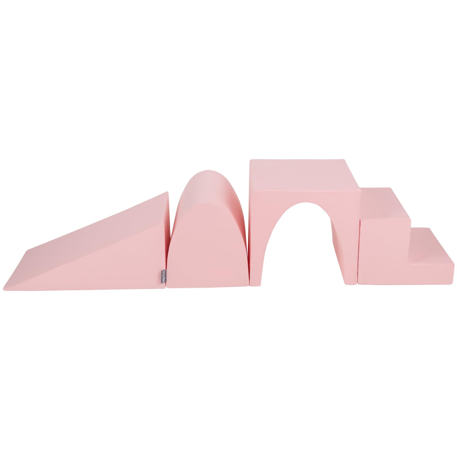 Aire de jeux en mousse pour enfants - KiddyMoon - Pente + Carré - Gris Clair: Rose Poudré-Perle Aire de jeux en mousse pour enfants - KiddyMoon - Pente + Carré - Gris Clair: Rose Poudré-Perle