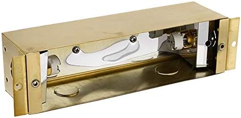 Miniatura 8 de MarsLG BRS1 - Luz de paso extra ancha de latón macizo de bajo voltaje con placa frontal con listones en acabado de latón antiguo y bombillas LED G4