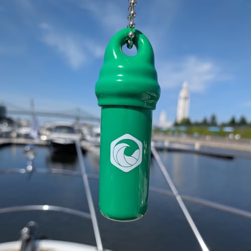 Image of Seahive Floating Keychain (2 pack) with Waterproof Safety Container Boat Key Float - Pontoon, Fishing Accessories key holder