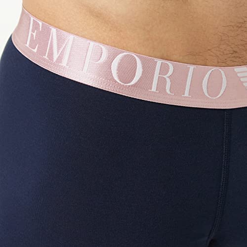 Emporio Armani Men's Shiny Logo Band Boxer, Marine, Extra Large #TOP3