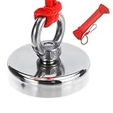 Imã de Neodímio Pesca Magnética Barra 200 kg Tração