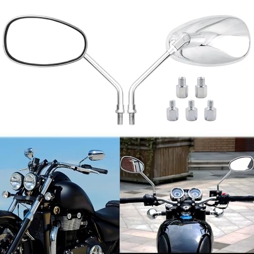 【Materiale】alloggiamento dello specchio in plastica di alta qualità e asta in alluminio, è durevole e robusto, forte forza mordente, non facile da staccare.