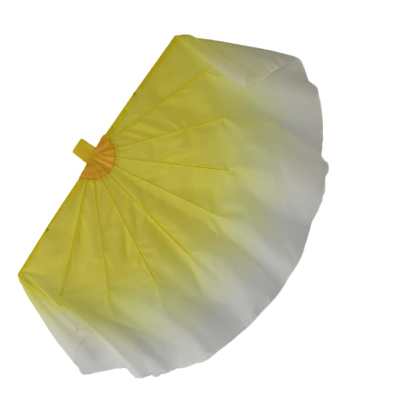Velo de abanico grande de gasa 85cm en color 22 para baile tradicional chino 2 unidades