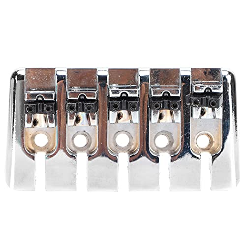 Ponte de baixo de 5 cordas fixas de metal para selim de cauda dura, acessórios de substituição para