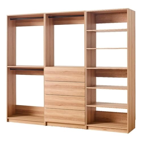 Klair Living Prosper Oak Freestanding Walk in Wood Closet System