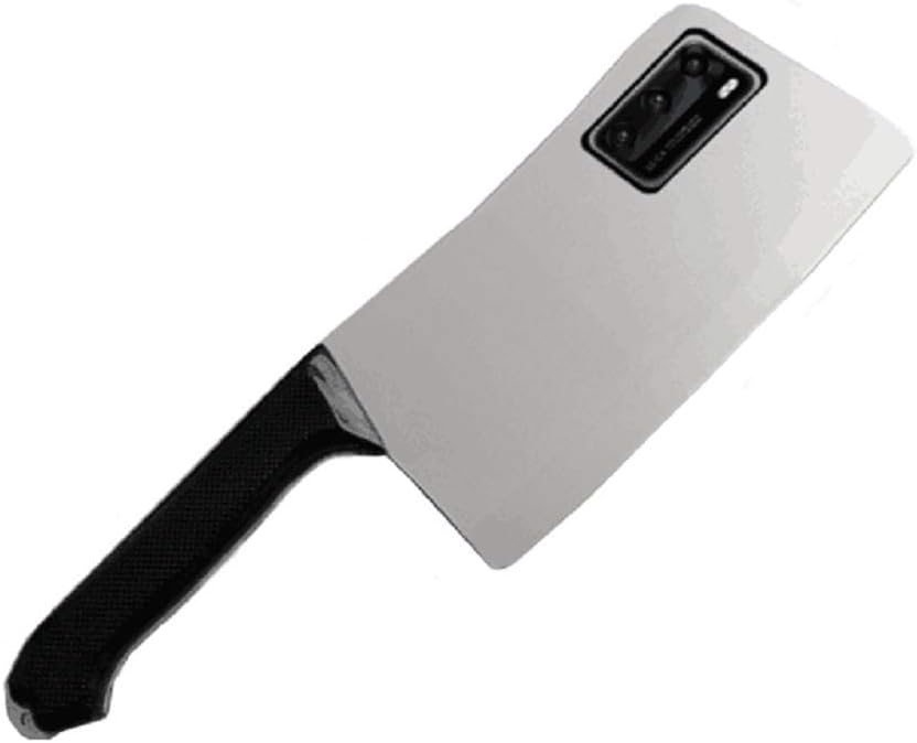 Mighty-eagle3D Funny Kitchen knife Phone Case For iphone 11 Pro XS Max 7 8 Plus Huawei P30 P40 Pro Mate 30 Pro Knife Shape Back Cover Creativity Soft Cover