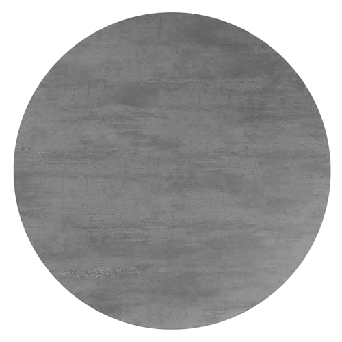 ML-Design Couchtisch rund Ø60 x 40 cm, Beton-Optik, Grau, Wohnzimmertisch mit überstehender Tischplatte, Beistelltisch ideal für Wohnzimmer, Kaffeetisch im modernen Stil, Sofatisch für Tee und Kaffee – Bild 6