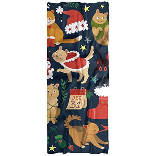 Bufanda para mujer, ligera, primavera, otoño, invierno, chal, chal, Navidad, gatos, Varios colores