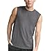 Champion Men's Classic Jersey Muscle T-Shirt, Granite Heather, L