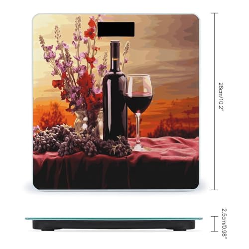 Báscula Digital de Baño Smart Red Wine Flower miniatura 2