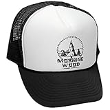 The Goozler Morning Wood - Retro Style Trucker Hat, Black, OSFA