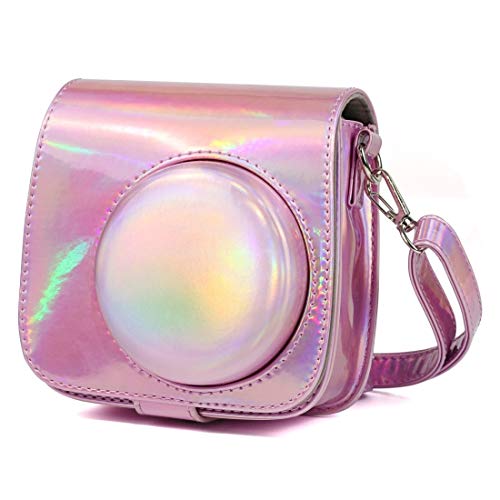 Sacoche pour appareil photo FUJIFILM instax mini 9 rose gold avec boîtier complet et sangle