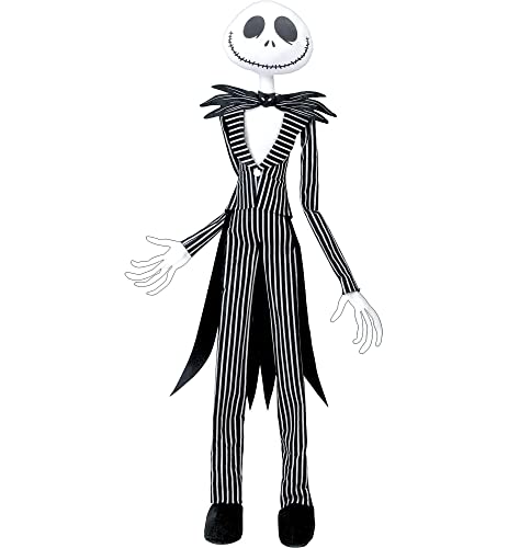 Amscan Nightmare Before Christmas Jack Skellington Poseable Prop, 60", 1 Pc. Black and White