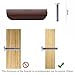 NAKUPENDA 4Pcs Wooden Drawer Handles Cupboard Cabinet Pulls Kitchen Wood Hardware Handles Pulls for Dresser Wardrobes Closet 3.77
