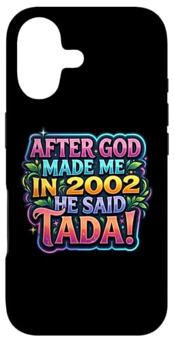 After God Made Me In 2002 He Said Tada ���f�B�[�X�a�����p�[�e�B�[ �X�}�z�P�[�X iPhone 17 �p