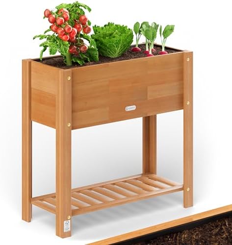 CASARIA® Huerto Elevado Jardinera 68x30x75cm Mesa Cultivo Plantas...