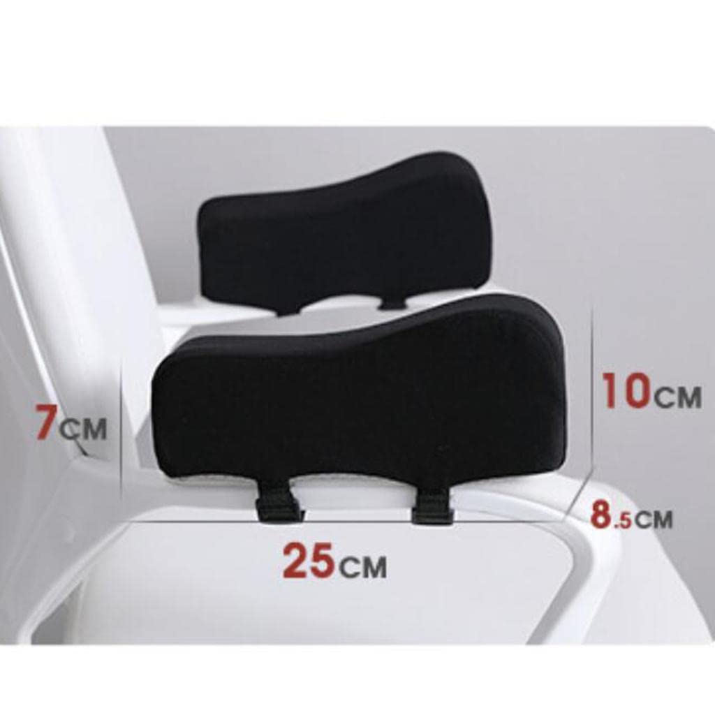 Coussins D'accoudoirs en Mousse à Mémoire de Forme, pour Soulager La Pression sur Les Coudes et Les Avant-Bras, Lot de 2