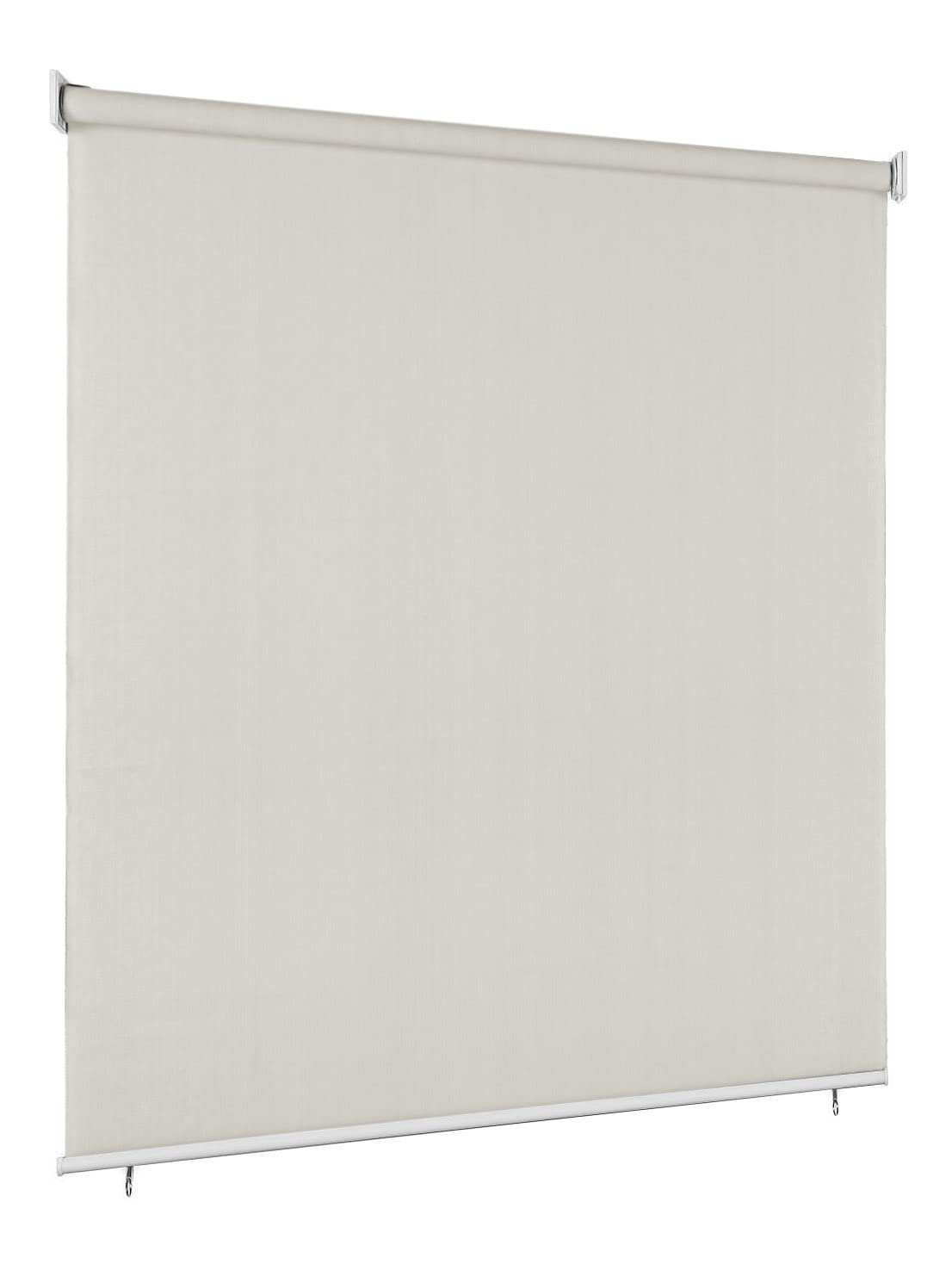 Toldo Vertical - Persiana Enrollable Exterior Blackout-Térmico. Cierra la luz y Reduce el Calor. Medidas Ancho x Alto. Color: Crudo. Medidas: 218cm x 240cm