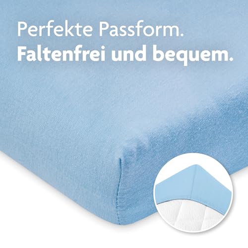 Julius Zöllner Jersey Spannbettlaken für Baby- & Kinderbett, 100% Jersey-Baumwolle, OEKO-TEX Standard 100 zertifiziert… – Ansicht 5
