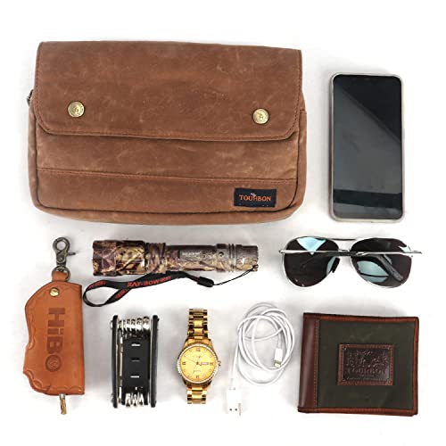 TOURBON - Borsa da manubrio in tela cerata per