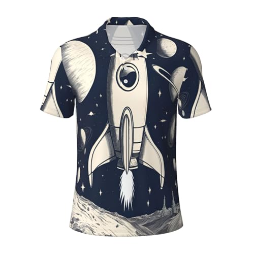 Chemise imprimé fusée pour vos sorties d'été - Haut léger homme
