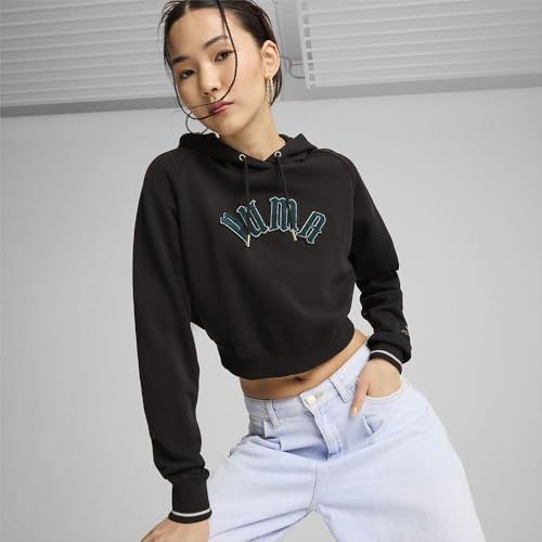 Hoodie PUMA Classics femme noir - Sweat à capuche décontracté
