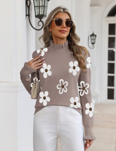 Zeagoo Women's Sweater 2026 Turtle Neck Fall Knit Tops Dressy Casual Blouse - image 2