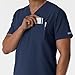 Wink NURTUR Scrubs for Men, V-Neck Scrub Top - Navy, L