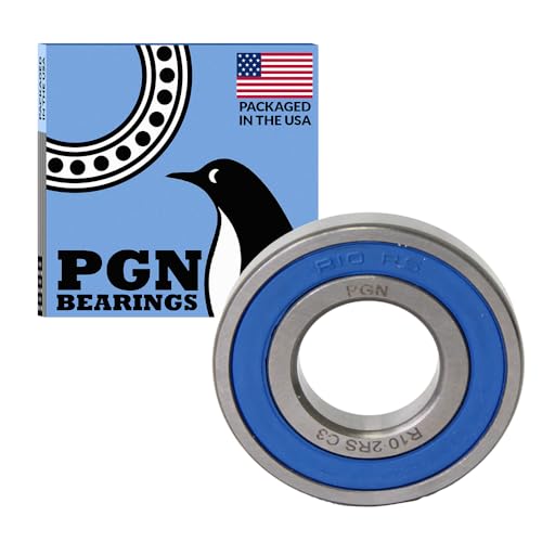 PGN (30 Pack) R10-2RS Bearing - Lubricated Chrome Steel Sealed Ball Bearing - 5/8