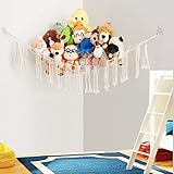 🎉【Fácil de instalar】 Nuestra red de animales de peluche es fácil de instalar, contiene 2 tipos de accesorios de instalación: 1. Pegue el gancho adhesivo directamente en la esquina de la pared. 2. Coloque estos 3 ganchos para clavos en la pared y luego cuelgue la hamaca de animales en los ganchos para clavos. Puedes elegir la forma favorita de acuerdo a tus necesidades
