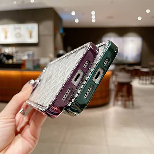 Coque iPhone 14 Pro Max luxe en placage brillant sertie de strass - 5