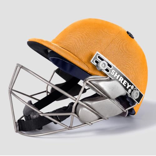 Image of SHREY Pro Guard Stainless Steel 2.0 Batting Cricket Helmet for Men's (Gold, XL)