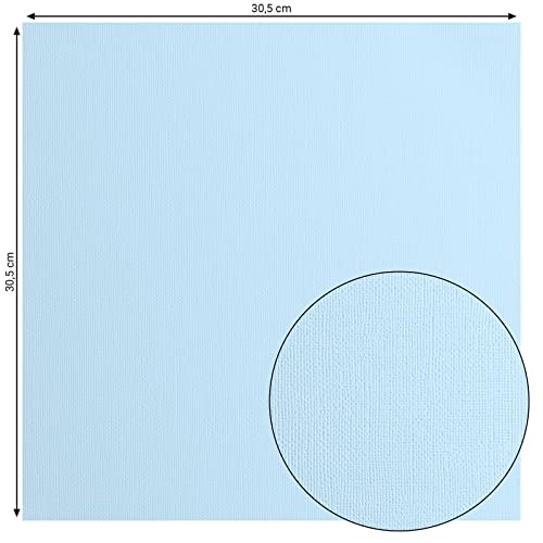 Florence Cardstock Textured, Coloured Card Making Supplies 12 x 12 inch, Blue, 20 Sheets - Image 2
