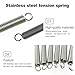 YbZHpy 20Pcs 304 Stainless Steel Tension Spring, 0.5mm Wire Diameter, 5mm OD, 45-60mm Length, Heavy Duty Small Industrial Spring for Machinery Applications,0.5 * 5 * 50 20pcs