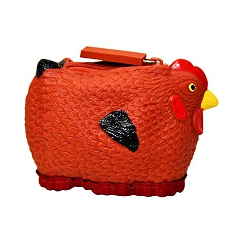 Hen Couture Rubber Chicken Coin Purse - Rhode Island Red Hen Chick Coin Purse Pouch Cover